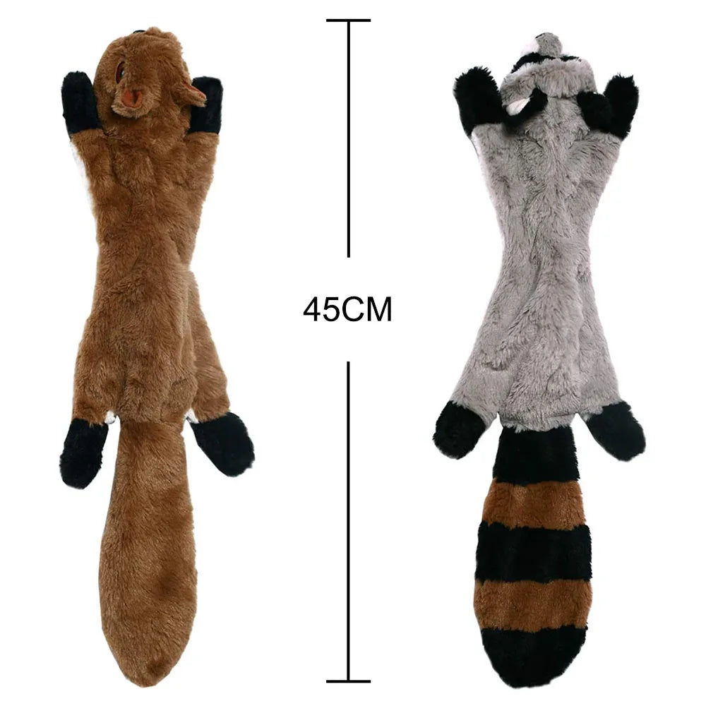Stuffingless Plush Squeaky Dog Toy